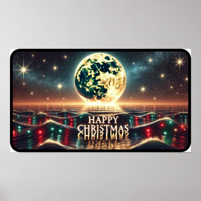 Golden Glow of Christmas Night Poster (Front)