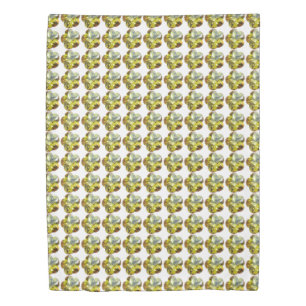 Golden Glow – Yellow Gemstone Flower Design Duvet Cover
