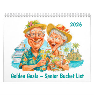 Golden Goals – 2026 Senior Bucket List Calendar