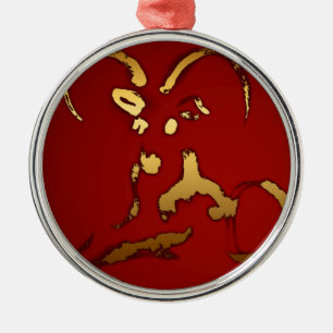 Golden Goat 2015 - Chinese and Vietnamese New Year Metal Ornament