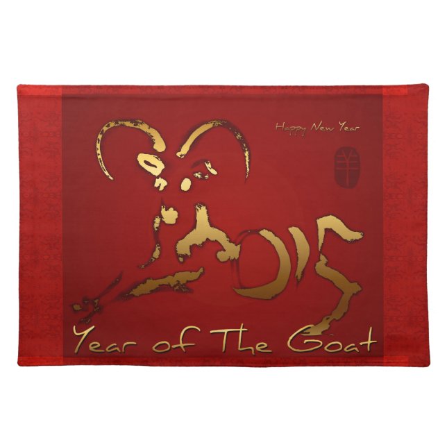 Golden Goat 2015 - Chinese and Vietnamese New Year Placemat (Front)
