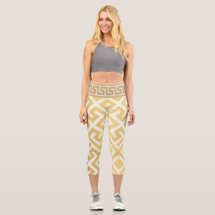 Golden Goddess  Capri Leggings