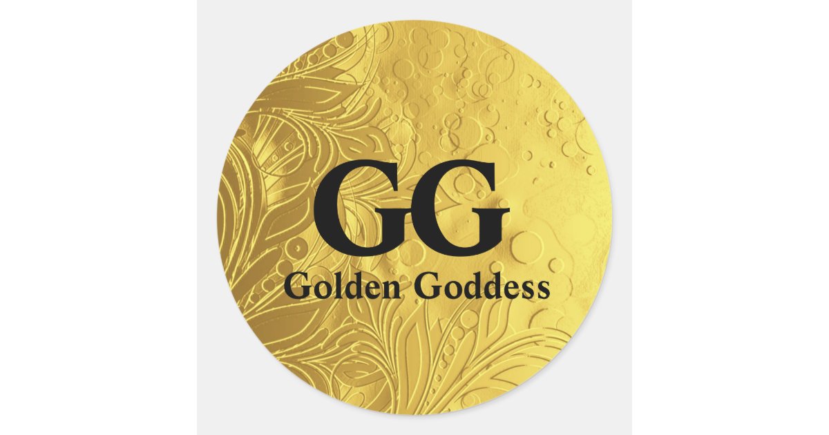 Golden Goddess Celebrate Happy 50th Birthday Party Classic Round Sticker Zazzle Com