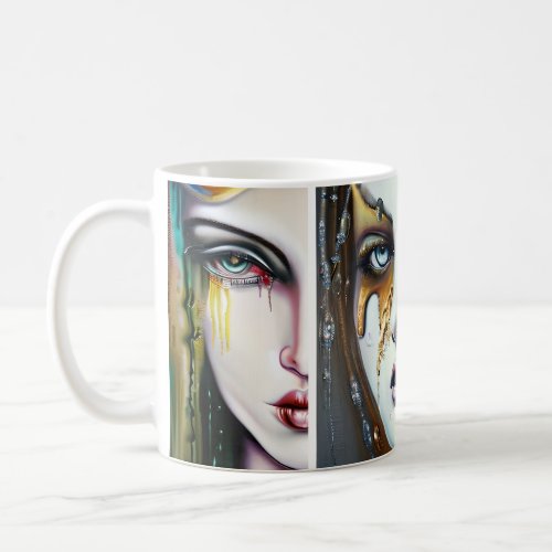 Golden Goddesses Ai Art Coffee Mug