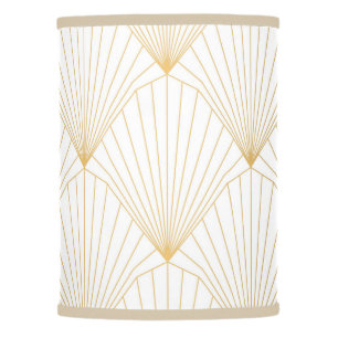 Golden, gold, elegant, vintage,gentle,Art Deco Pat Lamp Shade
