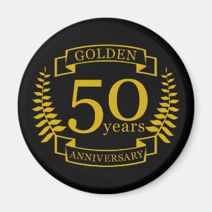 GOLDEN Golden 50 Years Wedding Anniversary 50 all Magnet