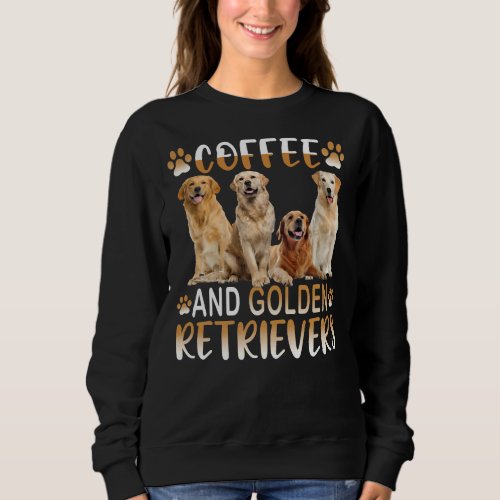 Golden Golden Retriever Dog Coffee Sweatshirt