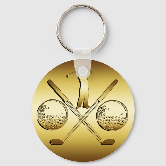 GOLDEN GOLF KEYCHAIN (Front)