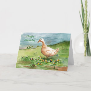 Golden Goose Birthday Card
