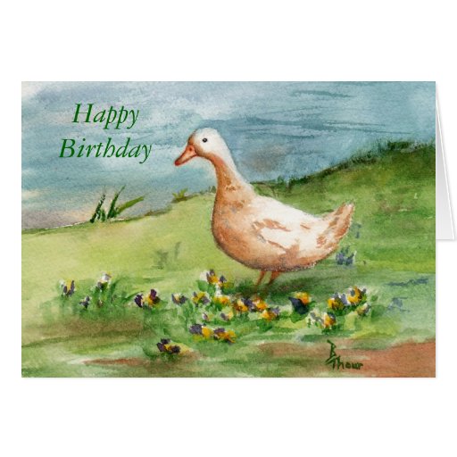 Golden Goose Birthday Card Greeting Card | Zazzle