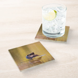 Golden Goose Glass Coaster