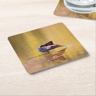 Golden Goose Square Paper Coaster