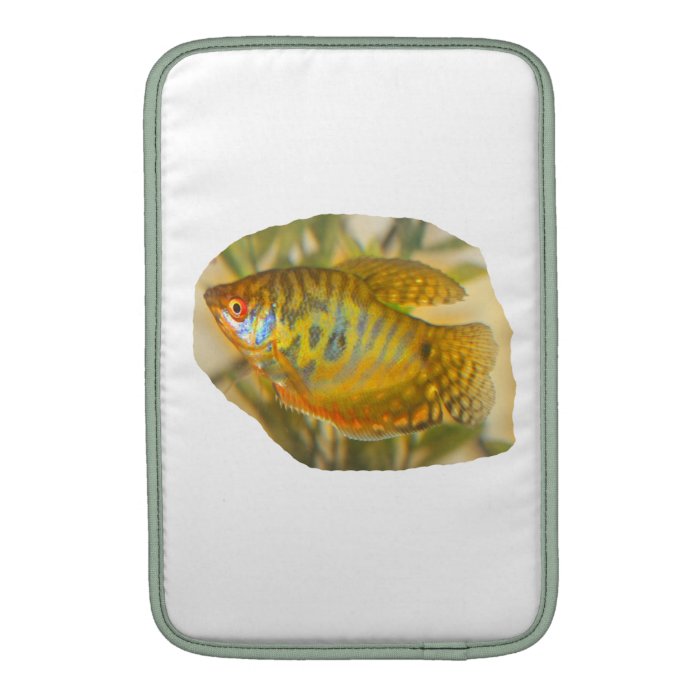 Golden Gourami Side View Saturated Aquarium Fish Sleeve For MacBook Air