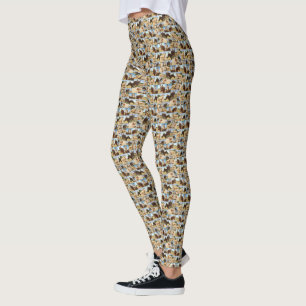 **"Golden Grace: A Palomino Photo Collage"** Leggings