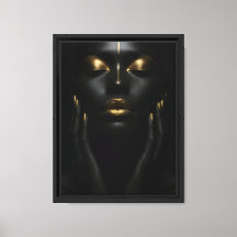 Golden Grace on Dark Skin - African Beauty