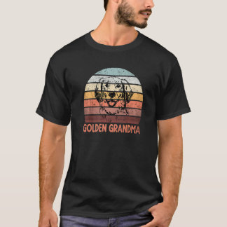 Golden Grandma Golden Retriever Dog Grandma Women  T-Shirt