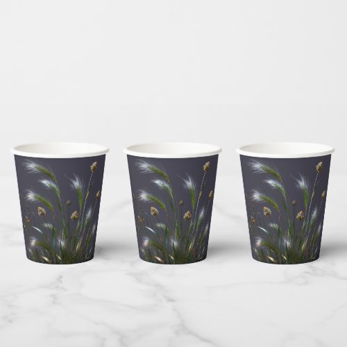 Golden Grass Paper Cups