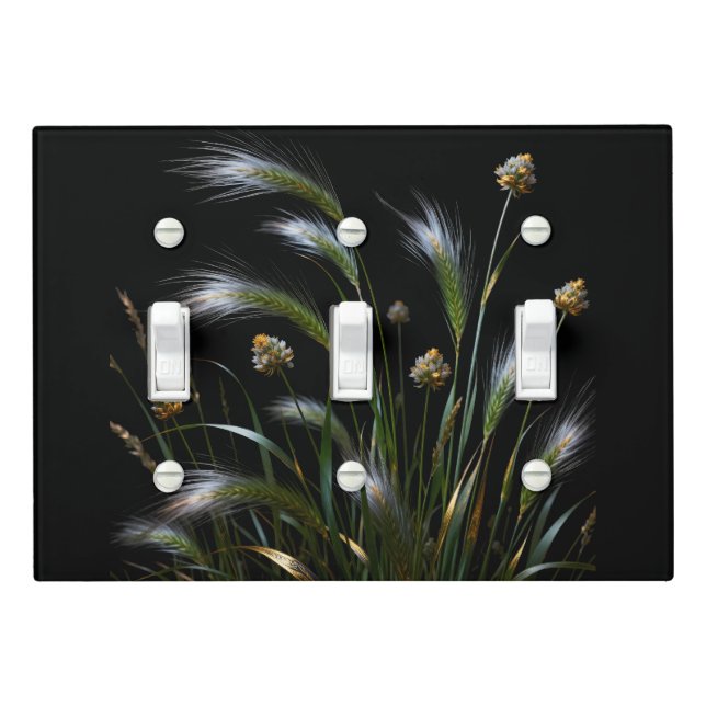 Golden Grass Switch Plate (In Situ)