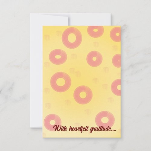 Golden Gratitude Radiant Thanks with Geometric Fl Thank You Card
