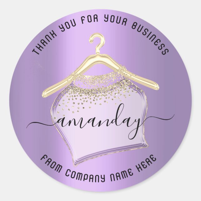 Golden Gratitude: Sticker That Hangs with Elegance (Front)