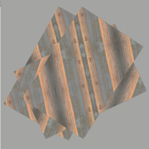 Golden Gray diagonal Woodgrain Rustic Tissue Paper