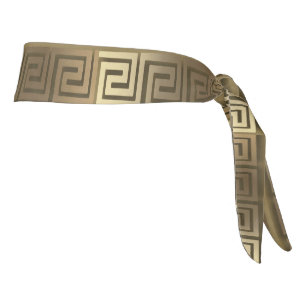 Golden Greek Key headband