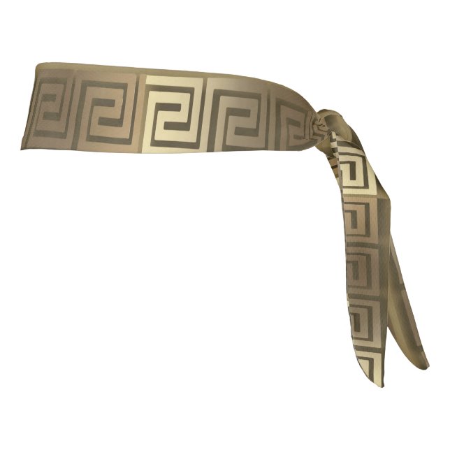 Golden Greek Key headband (Rotate 90)