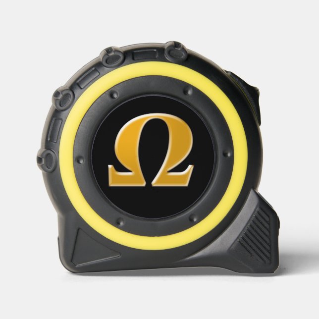 Golden Greek Omega - Symbol of Resistance Tape Measure (Front)
