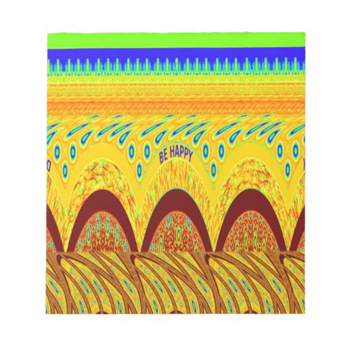 Golden green African Traditional Color Notepad