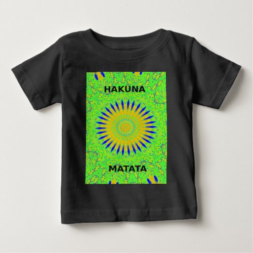 Golden Green African Traditional Fabric Colors Baby T_Shirt