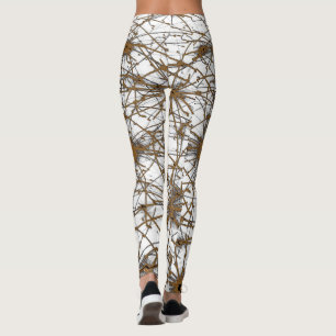 Golden Grid Leggings