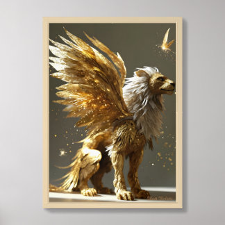Golden Griffin Framed Art