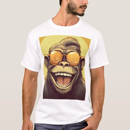 Golden Grin Monkey Tank Top