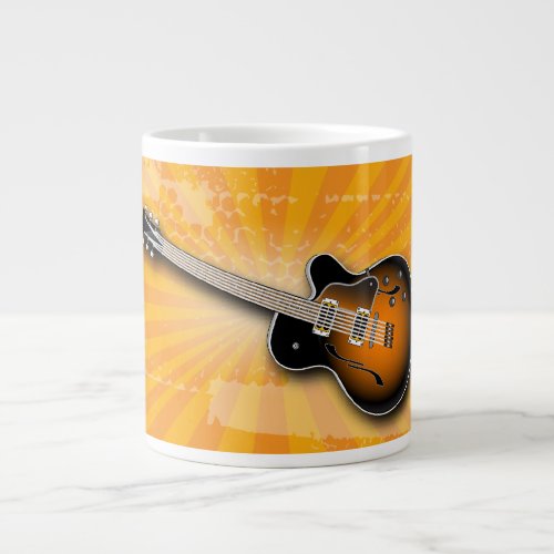 Golden Grunge Burst Guitar Specialty Mug