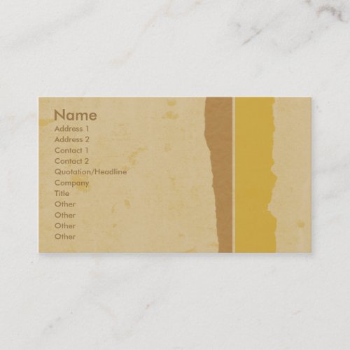 Golden Grunge Business Card