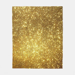 Golden grunge, high-resolution raster illustration fleece blanket