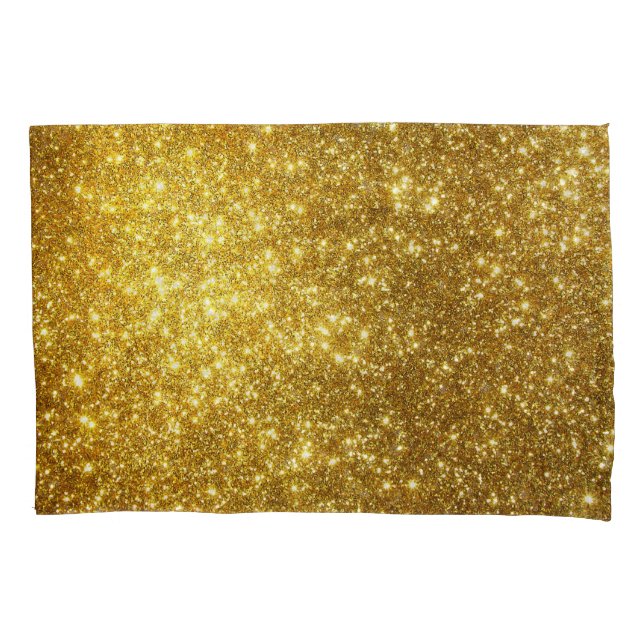 Golden grunge, high-resolution raster illustration pillow case (Front)