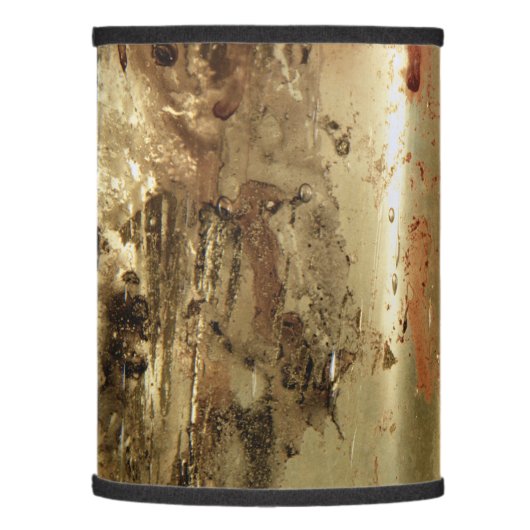 Golden grunge lamp shade (Left)