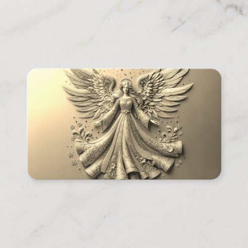 Golden Guardian Angel Business Card