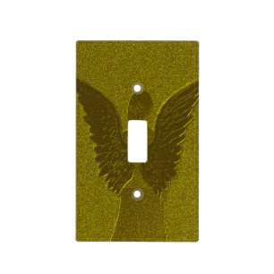 Golden Guardian Angel Light Switch Cover