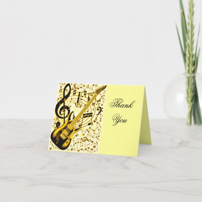 Golden Guitar_ Thank You Card (Front)