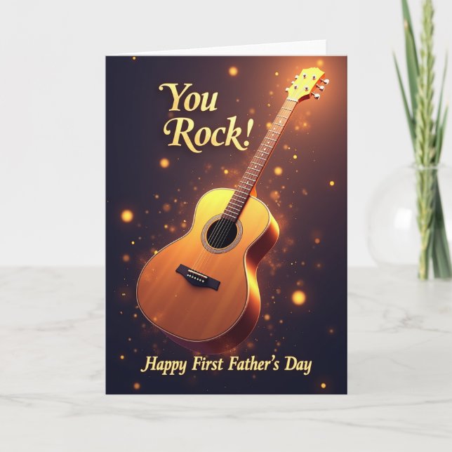 Golden Guitar You Rock Card (Front)