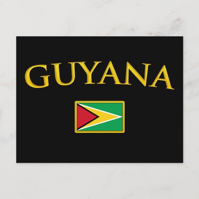 Golden Guyana Postcard (Front)