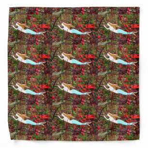 golden hair mermaids bandana