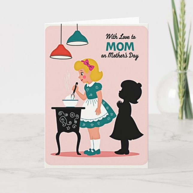 Golden Hair Mothers Day Card (Front)
