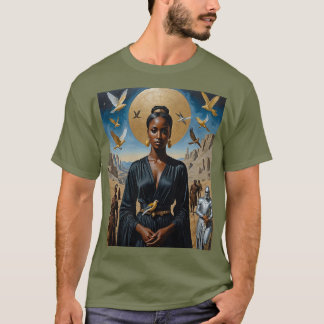 Golden Halo Desert Queen Art Shirt
