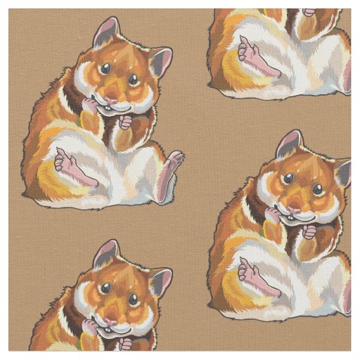 golden hamster fabric