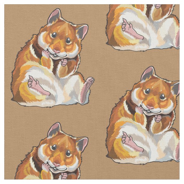 Pet Hamster Fabric Zazzle