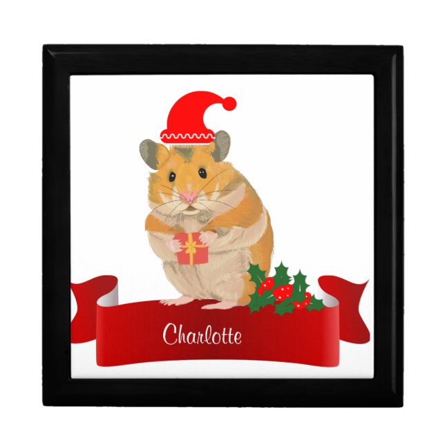  Golden Hamster personalised  Gift Box (Front)