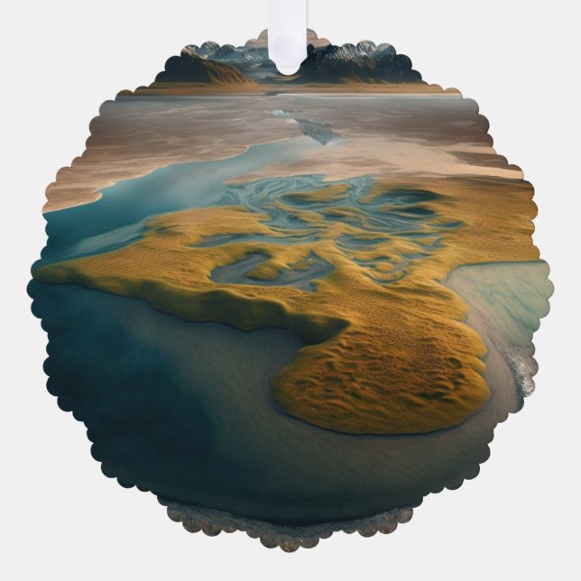 Golden Harmony Ornament Card (Front)